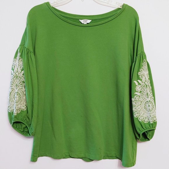crown & ivy Tops - Crown and Ivy Green Top Size Medium